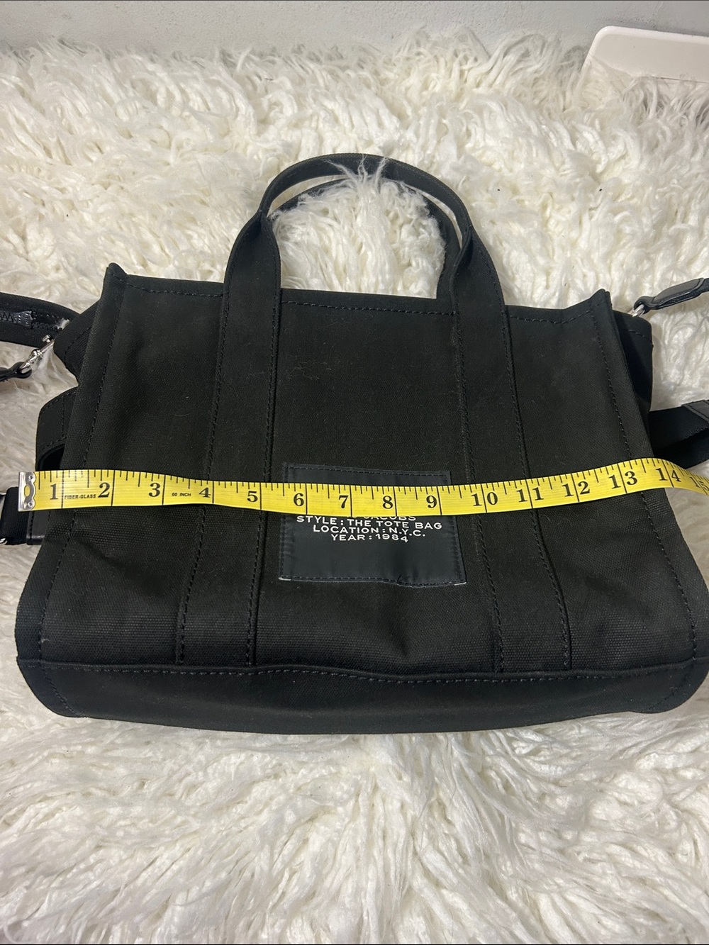 Marc Jacobs Black The Tote Bag with Adjustable Strap medium - Picture 9 of 10